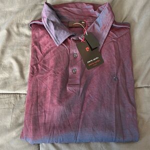 Pierre Cardin Polo Shirt Red/Blue Size XXL NWT